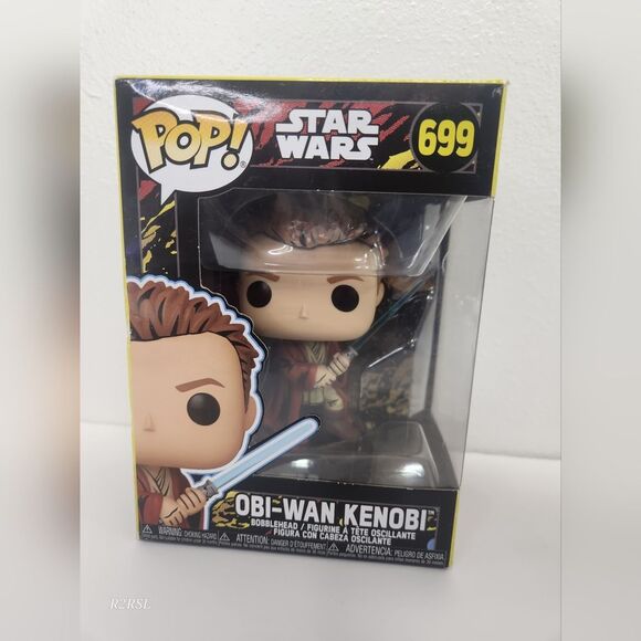 Obi Wan Kenobi 699 & Jar Jar Binks 700 Funko Pop set NIB - Picture 2 of 9